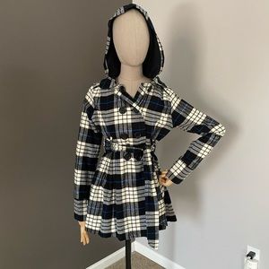 Self Esteem Cute Cinch Hooded Pea Coat
